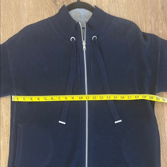 OST (original style today)  Navy Zip Sweater Jacket with Relaxed Fit - Picture 9 of 11